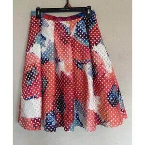 Trina Turk Poppy Skirt Full Circle 4 NWT Floral Dainty Preppy Resort Designer